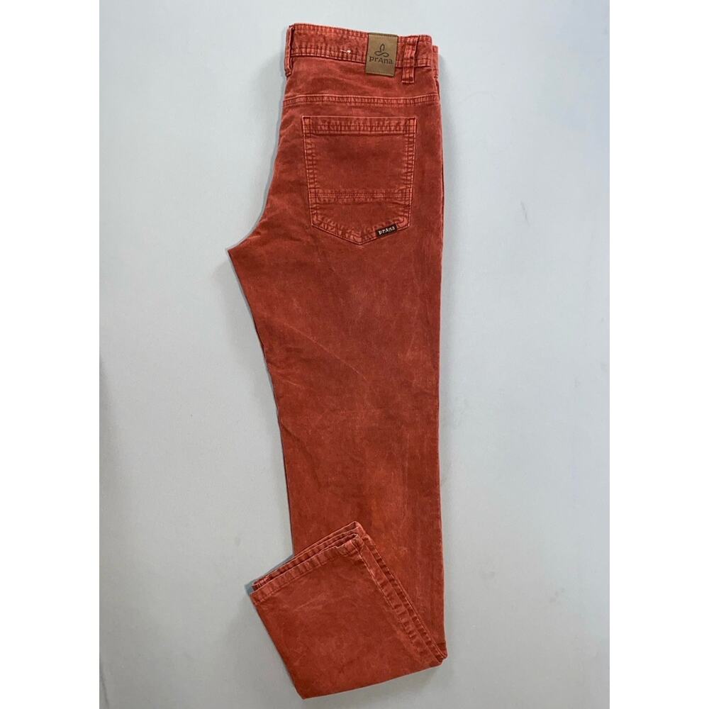 Prana Men's Sustainer Slim Fit 5-Pocket Corduroy Pants, Jeans. Red, 31X31. EUC!